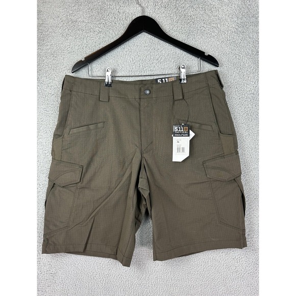 5.11 Tactical Shorts Mens 36 Tundra Green Stryke Cargo Ripstop Utility 73327 New